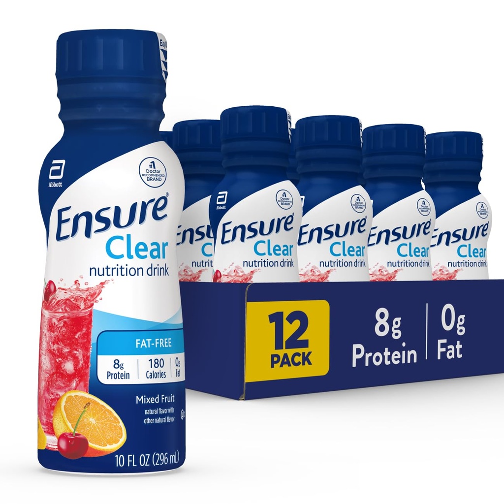 S'assurer que les fruits mélangés sont clairs boisson nutritionnelle : 8 g de protéines, 15 vitamines et minéraux.