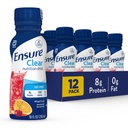 Ensure Clear Mixed Fruit Nutritional Drink | 8g Protein, 15 Vitamins & Minerals | Fat-Free | Ready to-Drink | Refreshing Taste | 10 fl oz, 12 Pack