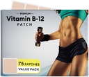 B12 Patch for Energy Plus – 75 Count Pack - B12 Patches – B12 with Methylcobalamin & Guarana
