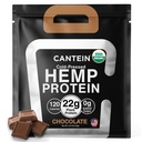 Organic Hemp Protein Powder, Vegan Plant Based, Chocolate 1 Serving
