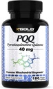 PQQ fermenté 40mg (99,7%+ Pure) – Soutien mitochondrial, Boost énergétique, Santé du coeur et du cerveau, Mieux dormir – Supplément non OGM