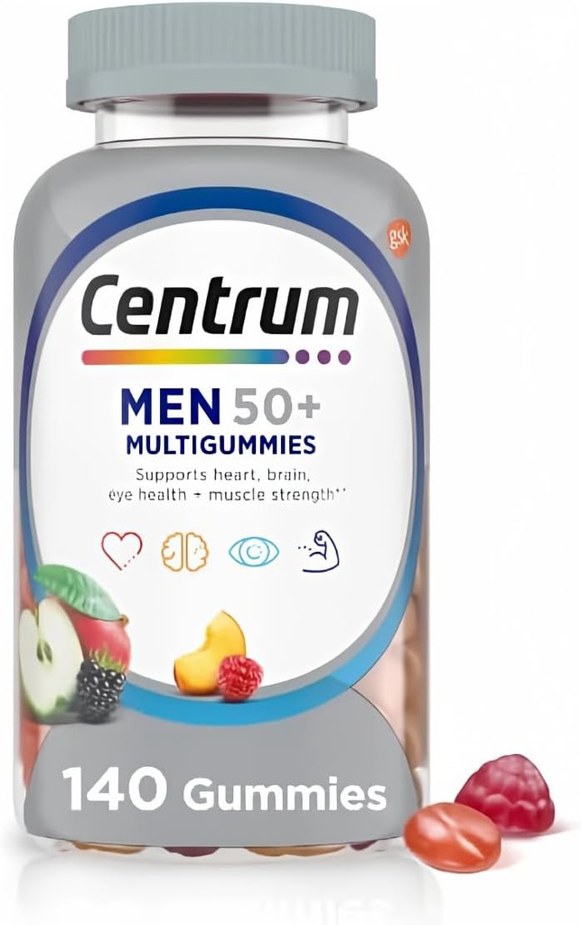 Centrum argent masculin multivitamine pour les hommes 50 Plus, supplément multiminérale