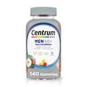 Centrum MultiGummies pour les hommes 50 Plus, Multivitamine / Multiminérale supplément avec les vitamines D3, E, B6 et B12, Arôme de fruits assortis - 140 Compte