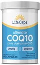 LifeCaps CoQ10 200mg - Ultimate CoQ10 - Suppléments Q10 à absorption ultra élevée - 60 Nombre