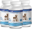 Compléments musculaires pour chiens - Vitamines ultra pour chiens - Mâche - Formule puissante - Complexe minéral - Mâches de calcium pour chiens - 270 traites (3 bouteilles)