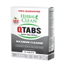 Nettoyant à base de plantes - QTabs Detox de même jour, portable et discret, 10 comprimés