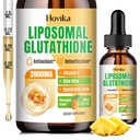 Supplément de glutathion liposomique 2000mg, gouttes de glutathion liquide avec vitamine C, Master Antioxydants pour système immunitaire, Vieillissement Défense, Santé de la peau, Détox hépatique - Absorption supérieure, Ananas 2 Fl Oz