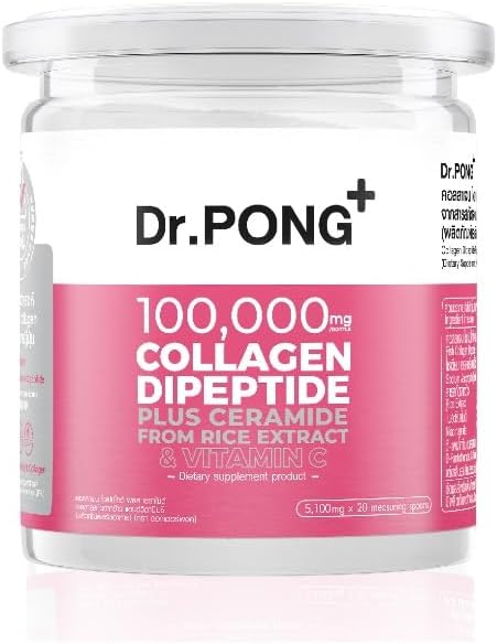Générique Dr Pong 100 000 mg Collagen Dipeptide Plus Ceramide extrait de riz et vitamine C 102g