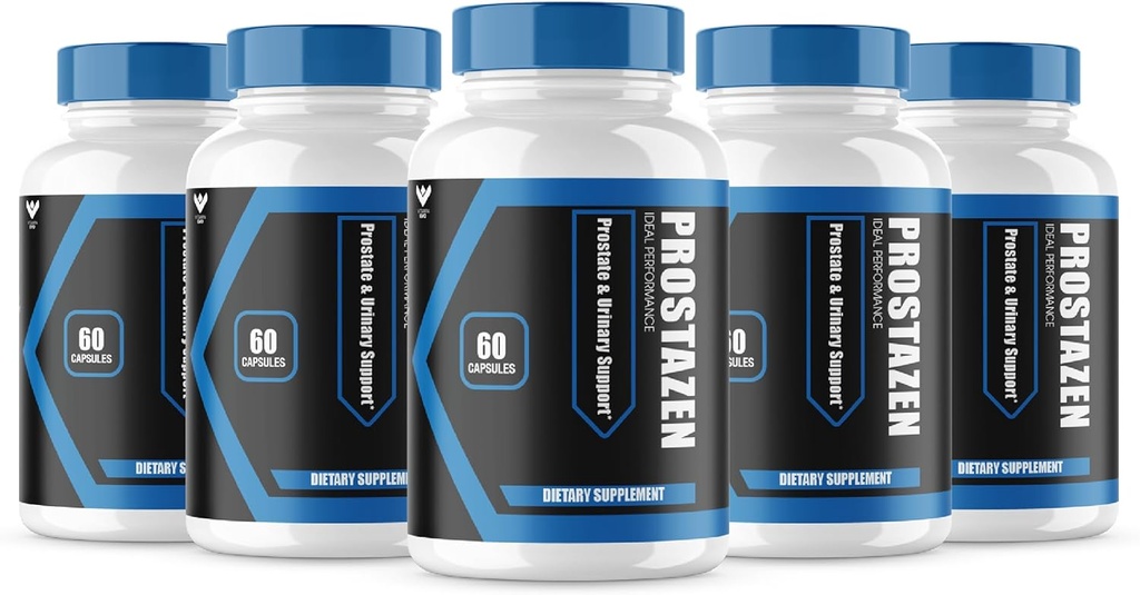 (5 Pack) Capsules Prostazen, pilules Prostazen officielles pour soutenir la santé de la prostate, Prostazen Plus Premium Prostate Formula, Prostazen for Healthy Prostate, Pastillas Prosta Zen Avis (300 Capsules)