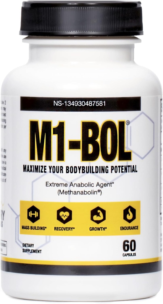 Avry Labs Extreme Anabolic Supplement – Complément alimentaire avec/Turkestérone pour soutenir la croissance musculaire, la force, la récupération et naturellement soutenir les niveaux optimaux de testostérone – Vegan, 60 capsules