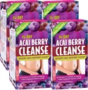 Nutrition appliquée Nettoyage des baies d'açai de 14 jours - 56 comprimés, boîte de 4 - Soutien de perte de poids Flush + chardon de lait - 112 Total des portions