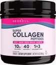 NeoCell Super Collagen Peptides, 10g Collagen Peptides par portion, Sans gluten, Céto amical, Non-OGM, herbe Fed, Cheveux sains, peau, ongles et articulations, Poudre non aromatisée, 14,1 oz., 1 Canister