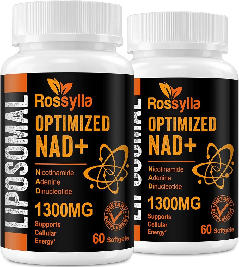 1300 MG Liposomal NAD+ Supplément de la plus haute absorption de NAD Supplémet pour stimuler NAD+ Accélération de la NAD+ Supplément pour le vieillissement Defese, énergie cellulaire, longévité