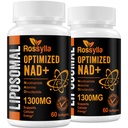 1300 MG Liposomal NAD+ Supplément de la plus haute absorption de NAD Supplémet pour stimuler NAD+ Accélération de la NAD+ Supplément pour le vieillissement Defese, énergie cellulaire, longévité