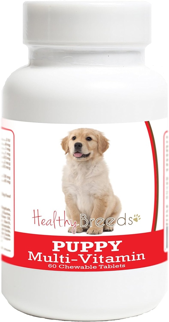 Les races saines Golden Retriever Puppy Dog Multivitamine Comprimé 60 Compte