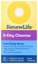 Renouveler la vie Nettoyez le corps total des adultes, formule à base de plantes avancée - 2 parties, programme de 3 jours - sans gluten, sans lait et sans soja - 12 capsules végétariennes