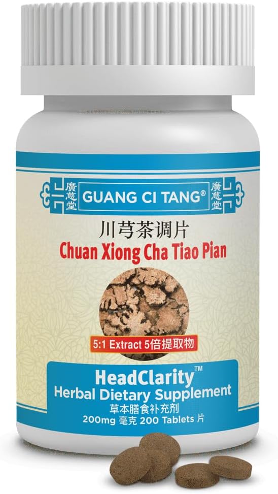 Chuan Xiong Cha Tiao Pian (HeadClarity) 200 mg 200 Comprimés