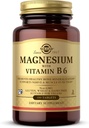 Magnésium de Solgar avec vitamine B6, 100 comprimés - Promouvoir la minéralisation saine des os, soutenir la fonction nerveuse et musculaire, métabolisme de l'énergie - non-OGM, végétalien, sans gluten, sans lait, sans casher - 33 portions