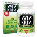 Swiss Kriss comprimés laxatifs à base de plantes, laxatifs doux et naturels pour le soulagement de la constipation pour les adultes et les enfants de plus de 6 ans, travaille en 6-12 heures, Senna Laxative, 120 comprimés Total