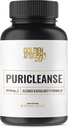 Golden After 50 PuriCleanse - Cleanse and Regularity Support - 60 Capsules, 1040mg - Gut Cleanse et supplément de fibre avec extrait de feuille de Senna, poudre de musc de Psyllium et probiotiques pour hommes et femmes