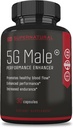 Homme surnaturel 5G Homme naturel T Booster supplément d'amélioration pour le flux sanguin, l'endurance, la force et l'endurance Ginseng, l'ail, le ginkgo, la racine de gingembre, la vitamine D - soutient les hommes en santé - 30 capsules