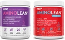 RSP NUTRITION AminoLean végétalien énergie avant entraînement (Acai 25 services) avec AminoLean récupération après entraînement boost (Tropical Island Punch 30 services)