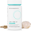 Lion’s Mane 01™ - Organic Premium Lions Mane Mushroom Extract Supplement | Fruiting Body & Pure Mycelium |Memory, Brain, Focus & Nerve Health| Vegan, Non-GMO - 60 Vegetarian Capsules