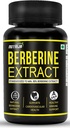 Extrait de berbère 500mg Capsules Standardisé à min 98% Extrait de berbère naturel Extrait de berbère hautement purifié et biodisponible (60 Capsules)