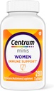 Centrum Minis Multivitamine quotidienne femme pour le soutien immunitaire avec le zinc et la vitamine C, 280 mini comprimés, 140 jours d'approvisionnement