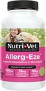 Nutri-Vet Allerg-Eze Chewables pour chiens, antioxydants et acides gras oméga-3, supplément de soulagement de l'allergie, soutient la peau, le manteau et la santé respiratoire, 60 comte