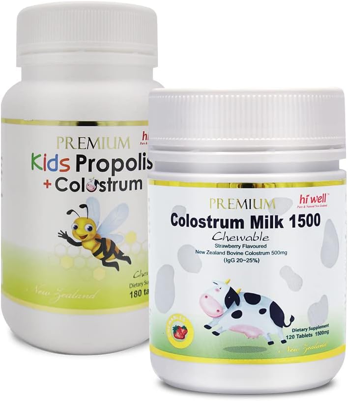 Colostrum et pack de propolis pour enfants (Colostrum 1500 + Propolis Plus pour enfants)