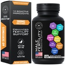 Suppléments de fertilité pour les hommes - Zinc, Maca, Ashwagandha, L-Arginine - Conception de la vitalité masculine pour lui - Aide à la grossesse de comte et de motilité - Supplément de soutien aux vitamines et à la fertilité masculine - 120 pilules
