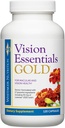 La vision du Dr Whitaker Essentials Gold - Supplément santé oculaire avec 40 mg de Lutéine Plus, Zeaxanthin et Taurine - soutient la santé maculaire et les boucliers Yeux contre l'exposition à la lumière bleue (120 capsules)