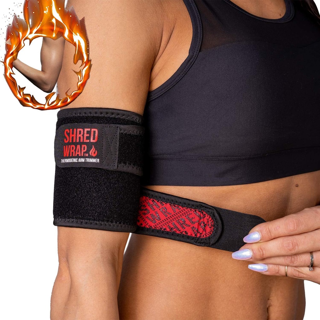 Fer Bull Strength Shred Wraps for Arms - Trimmers de bras thermogéniques pour la perte de poids - Bandes de combustion de graisse premium avec technologie de réduction - Serpents de corps de bras toner et shaper