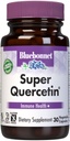 Bluebonnet Nutrition Super Quercetin Capsules végétales, formule vitamine C, meilleur pour le soutien saisonnier et immunitaire, non OGM, sans gluten, sans soja, sans lait, sans casher, 30 capsules végétales
