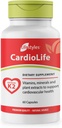 Mode de vie Supplément CardioLife - Herbal Heart Health Support with Vitamine K2 (MK7), Folic Acid, Beetroot, Cayenne Extract & More – Fabriqué au Canada – 60 Capsules (1)
