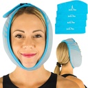 Paquet de glace visage Vive pour TMJ soulagement de la douleur et maux de tête - Paquet de glace visage pour la chirurgie de la mâchoire, chirurgie orale et extractions de dents - Plaquette chauffante pour la tête et le menton - Thérapie chaude et froide