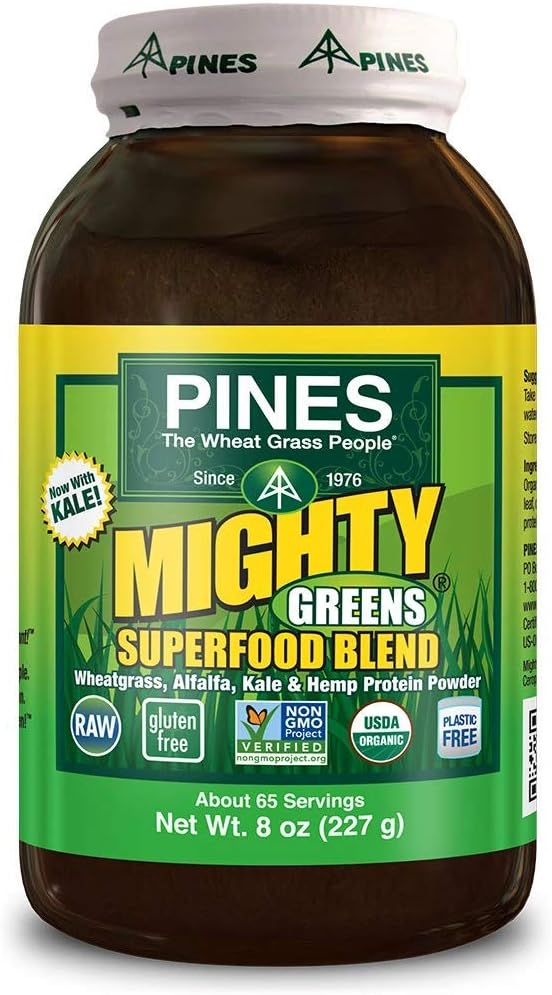 Pins Bio Mighty Greens Superfood Blend, 8 once