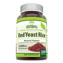 Herbal Secrets Red Yeast Riz 1200 Mg par portion, 240 Capsules Veggie Supplément.