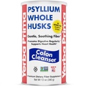 Yerba Prima Psyllium Husk, 12 once - Supplément de fibre de musc entier, végétalien, sans sucre ni édulcorants artificiels, non OGM, sans gluten