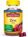 Nature Made Extra Strength Zinc Supplements 30 mg, Dietary Supplement for Immune Health and Antioxidant Support, 60 Zinc Gummies, 30 Day Supply