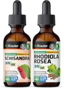 BIO KRAUTER Schisandra Teinture 2 Fl. Oz. & Rhodiola Rosea Teinture 2 Fl. Oz.
