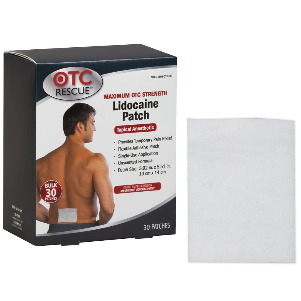 4% Lidocaïne Pain Relief Patch.