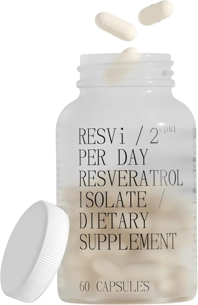 FOREVER YOUNG RESVi , 600 mg Trans Resveratrol Antioxydant complément alimentaire alimentaire , Capsule Végétarien de vieillissement sain , fabriqué en Grèce Bouteille de 60 Capsules végétaliennes (30 portions)