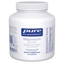 Encapsulations pures Magnésium (Glycinate) - Supplément pour soutenir le soulagement du stress, le sommeil, la santé cardiaque, les nerfs, les muscles et le métabolisme* - avec le Glycinat de magnésium - 180 capsules