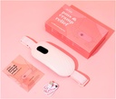 Portable Heating Pad for Period Cramps - Period Cramps Relief Menstrual Heating Pad Vibration Heating Pad for Pain, Rechargeable Battery, Cordless - Wireless Heating Pad with Massager Girlfriend Gifts