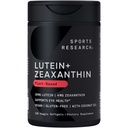 Sports Research® Capsules de lutéine et de zéaxanthine - Supplément de soutien pour la santé oculaire fabriqué avec Lute-Gen® et huile de coco biologique - Vegan Friendly & Non-GMO Vérifié - 120 Softgels Veggie