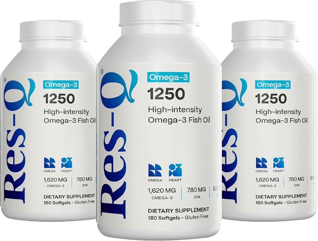 Res-Q 1250 Capsules d'huile de poisson Omega-3