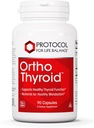 Protocol Ortho Thyroïde - Soutient une fonction thyroïdienne saine* - avec Ashwagandha, Zinc et Sélénium - Non-OGM et Kosher - 90 Capsules de Veg
