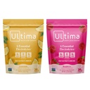 Ultima Replenisher Electrolyte Powder Bundle Mix – Sans sucre – Cimonade et framboise, 20 Stickpacks – 6 Electrolytes et Minéraux – Keto Friendly, Vegan, Non-OGM
